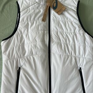 Asics Women's White medium gilet vest